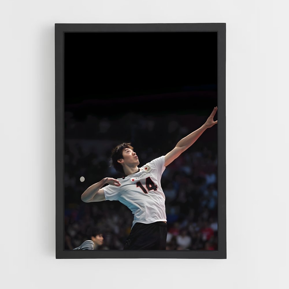Poster Yuji de nishida – affiche Volleyball (vue 2)